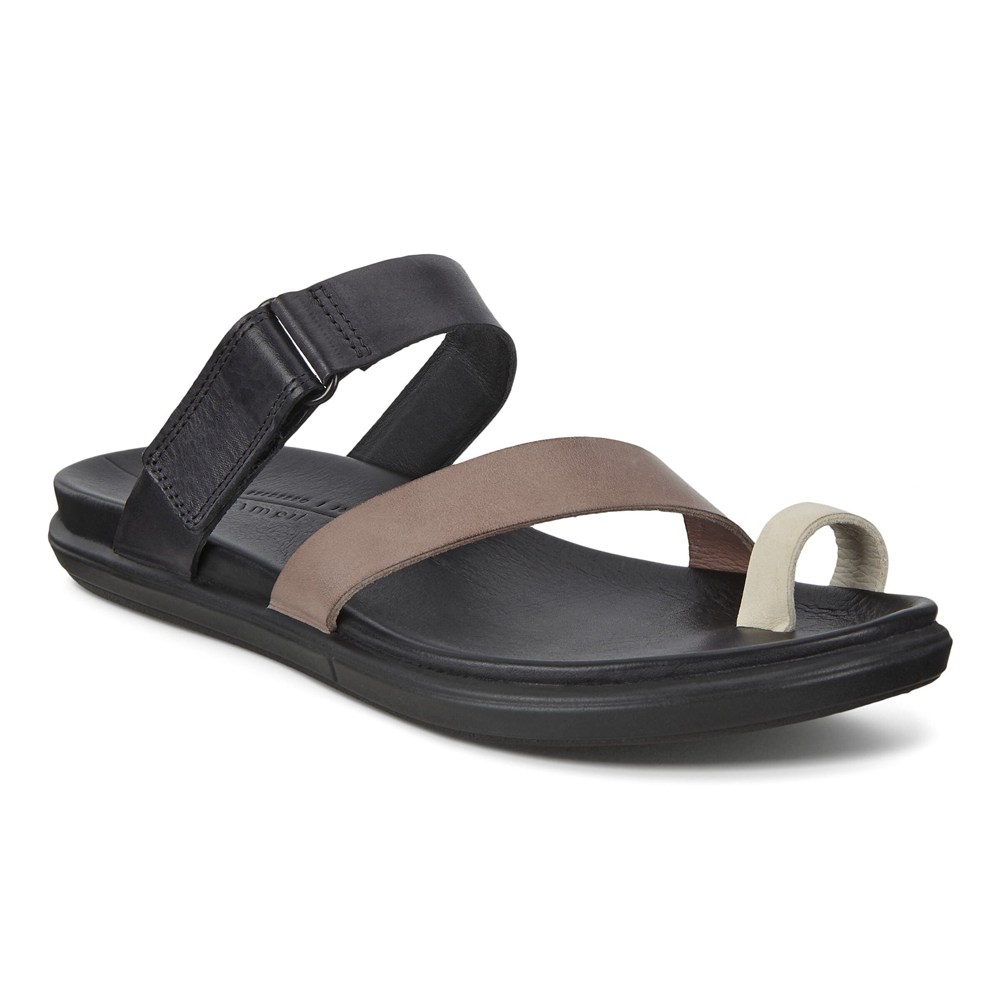 Sandalias Mujer - ECCO Simpil Flat Toe-Loop - Negros - ECJ326045